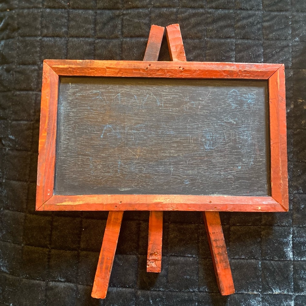 Rustic Wooden Chalkboard Easel